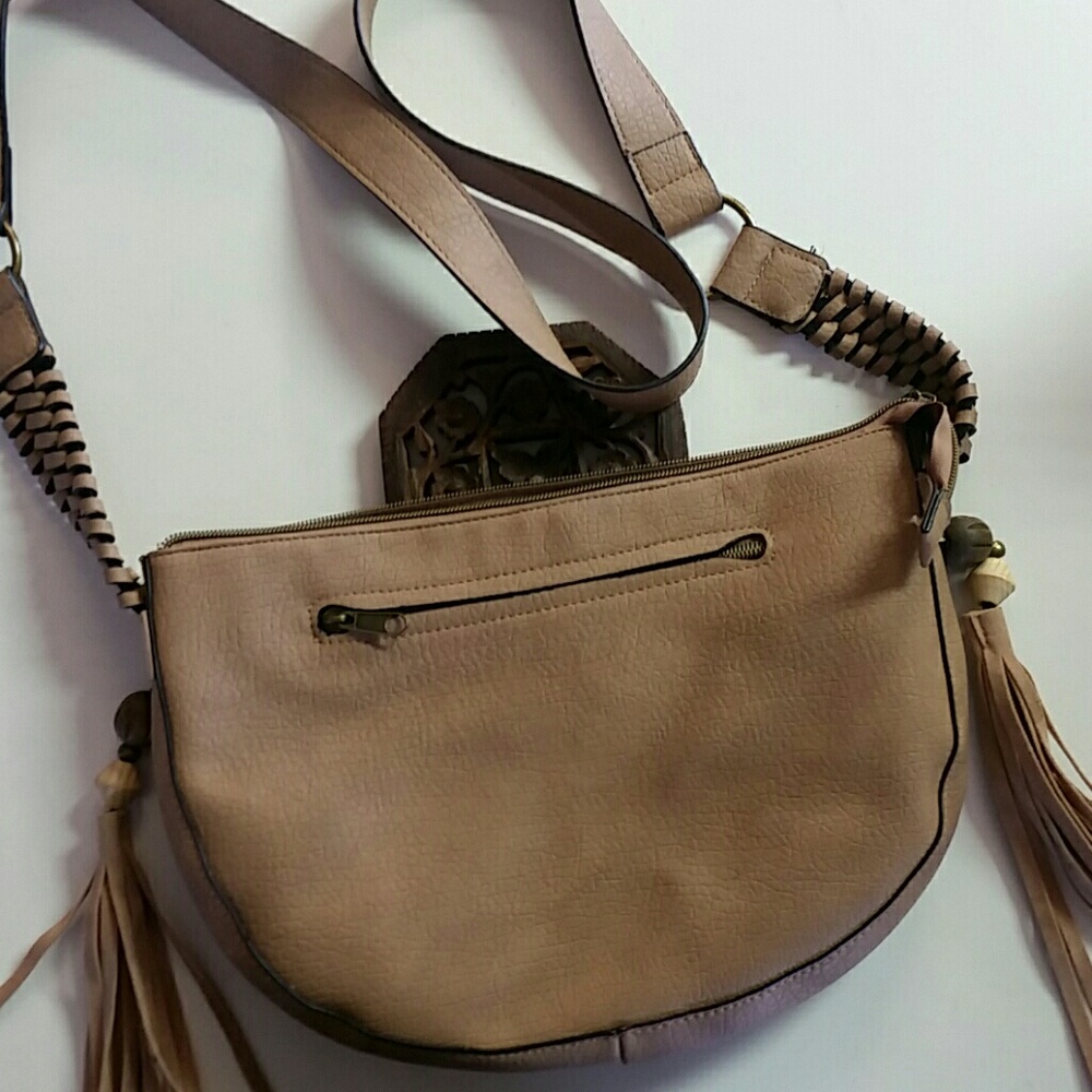 T shirt and jeans crossbody bag